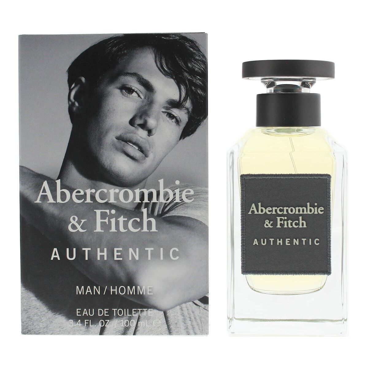 Men's Perfume Abercrombie & Fitch Authentic Man 100 ml for Men product packaging