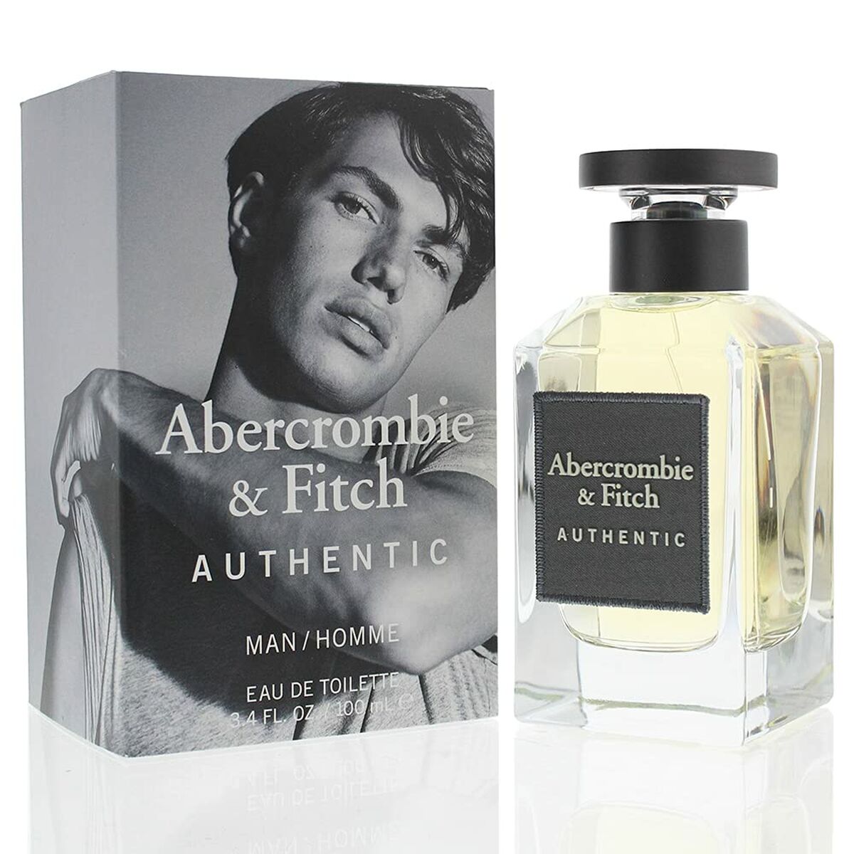 Men's Perfume Abercrombie & Fitch Authentic Man 100 ml for Men product packaging