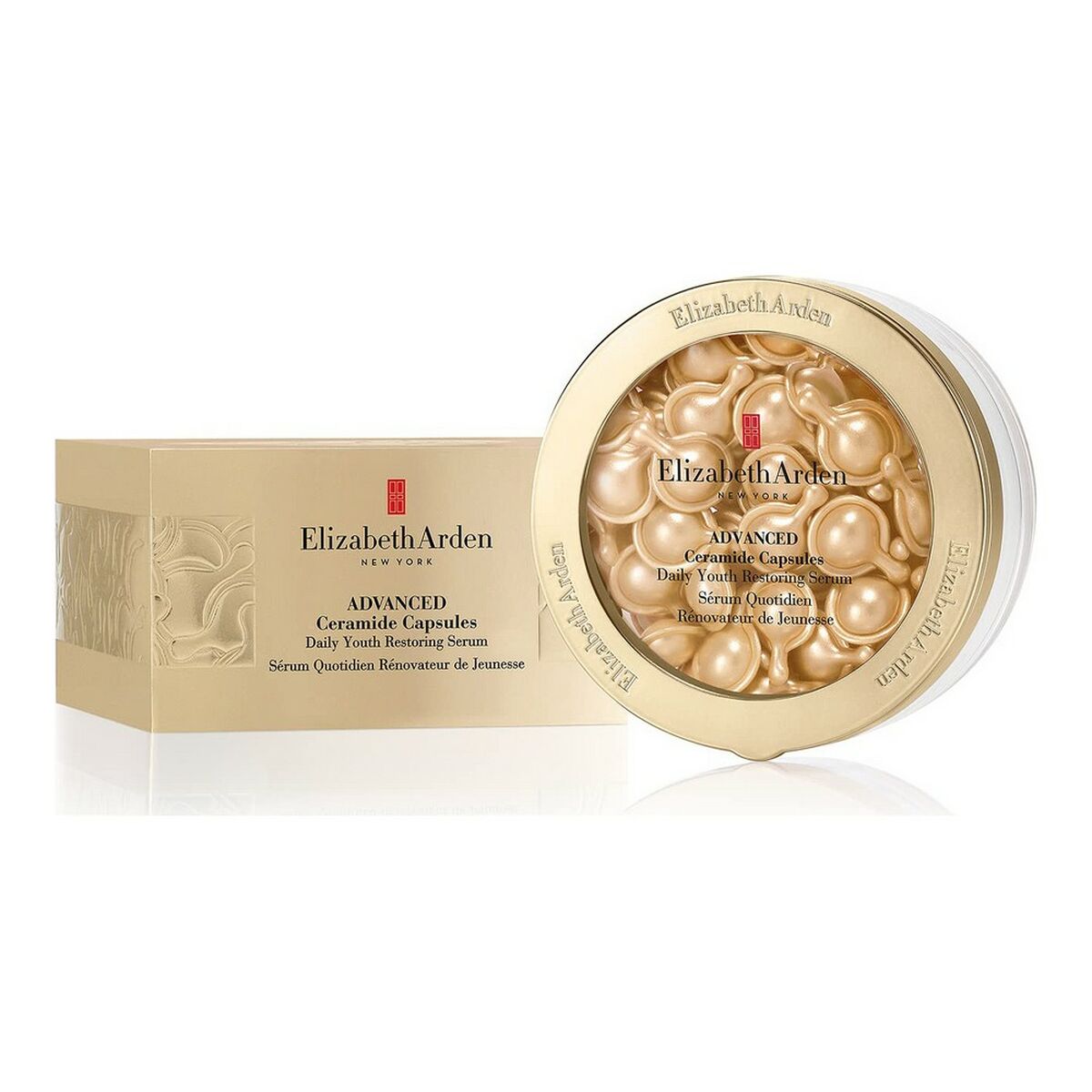 Facial Serum Elizabeth Arden Advanced Ceramide Capsules 60 Capsules (60 Units) serum bottle