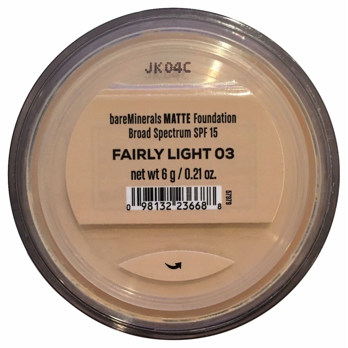 Foundation Shine Inline Matte Nº 03-Fairly Light Spf 15 6 g makeup packaging