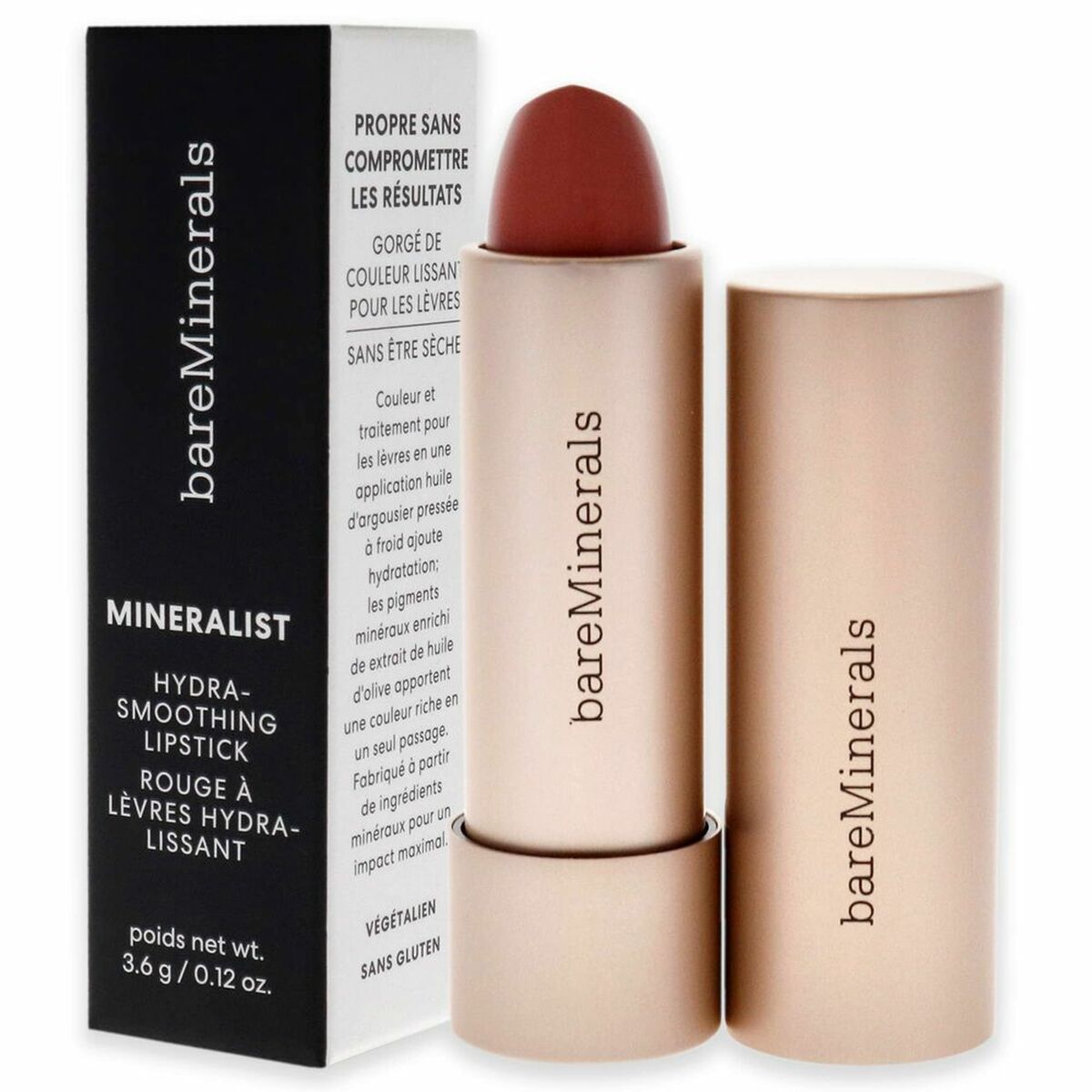 Lipstick bareMinerals Mineralist Grace 3,6 g Moisturizing 3.6 g makeup packaging