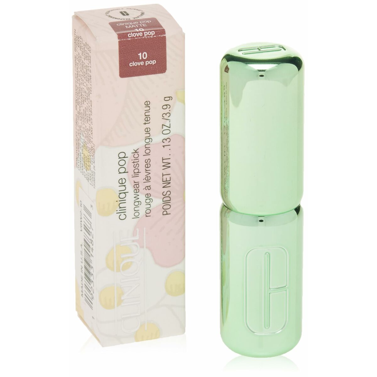 Lipstick Clinique POP LONGWEAR Clove Pop 3,9 g 3.9 g makeup packaging