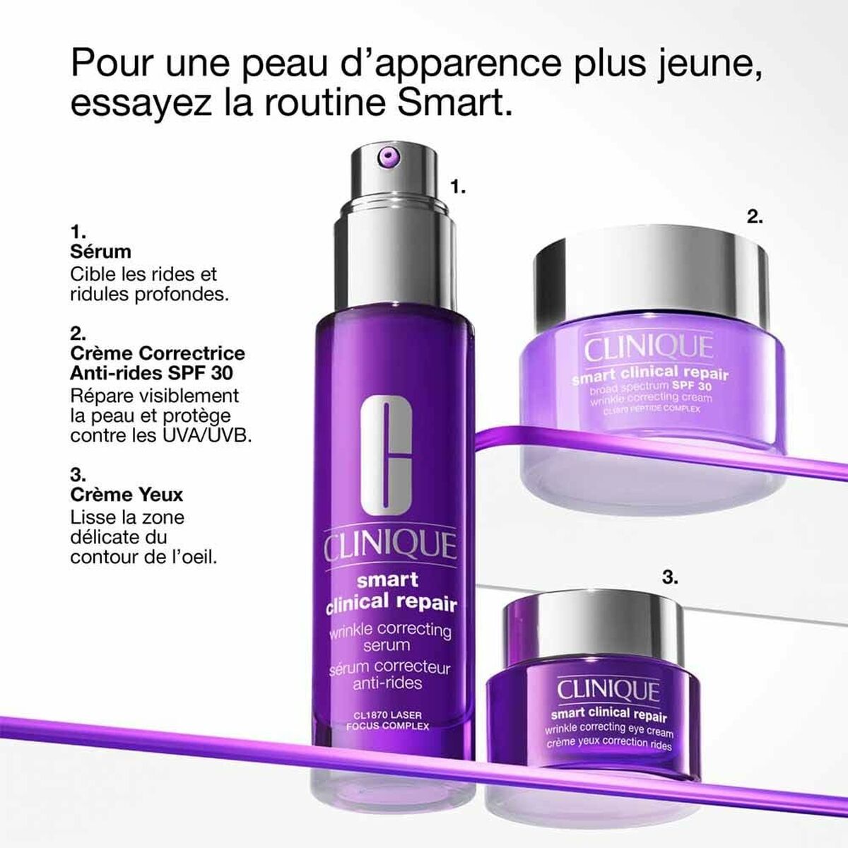 Anti-Wrinkle Cream Clinique Smart Clinical Spf 30 50 ml for Women skincare packaging