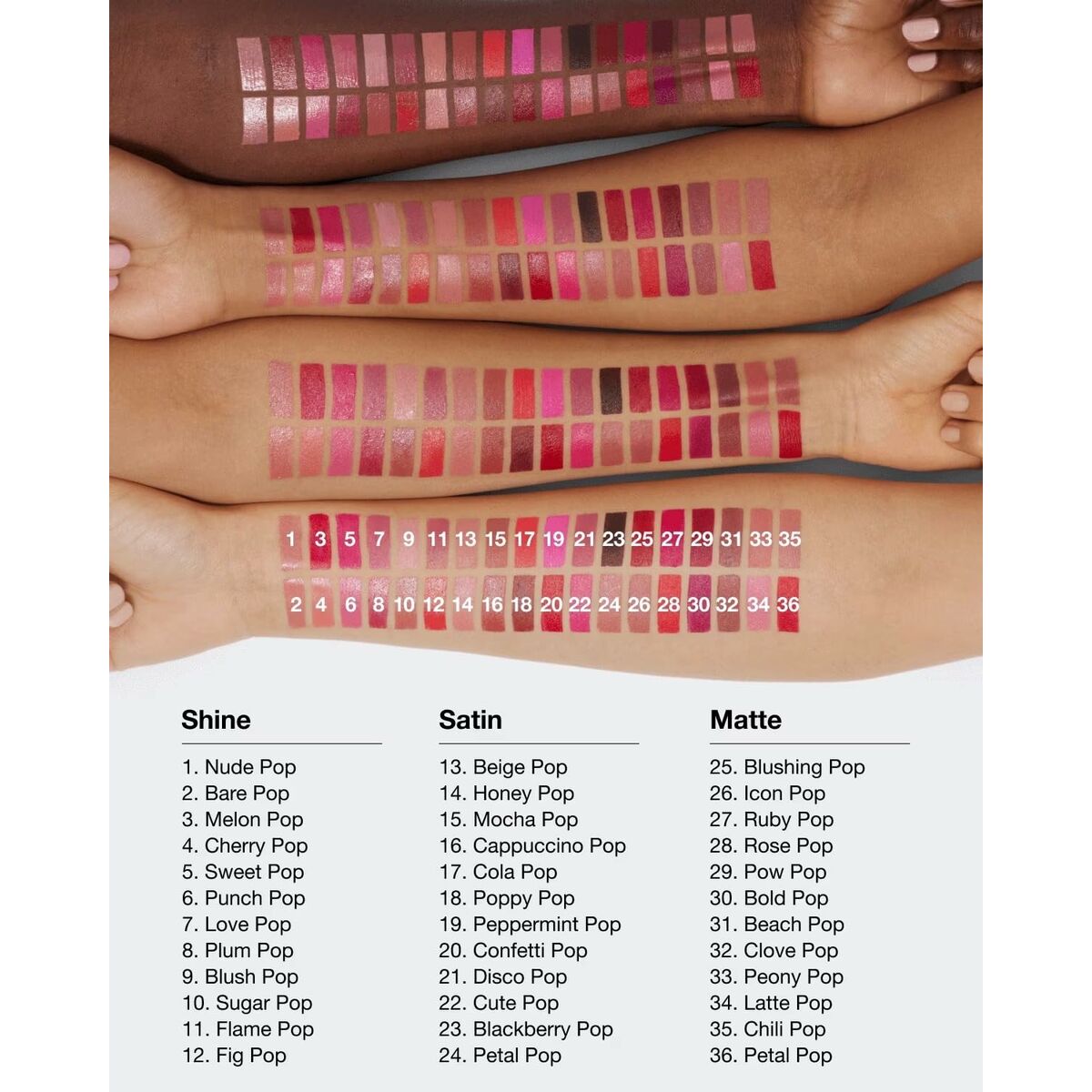 Lipstick Clinique POP LONGWEAR Beige Petal Pop (1 Unit) makeup packaging