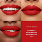 Liquid lipstick bareMinerals Mineralist Royal 4 ml makeup packaging