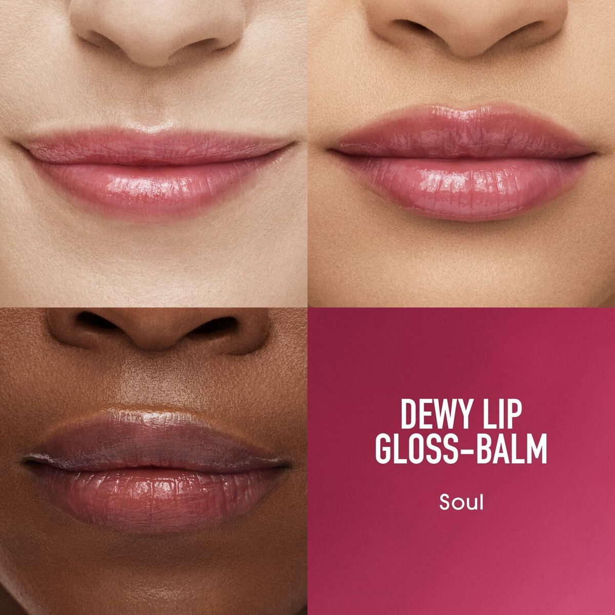 Lipstick bareMinerals DEWY LIP Purple Soul 2,3 g 2.3 g makeup packaging