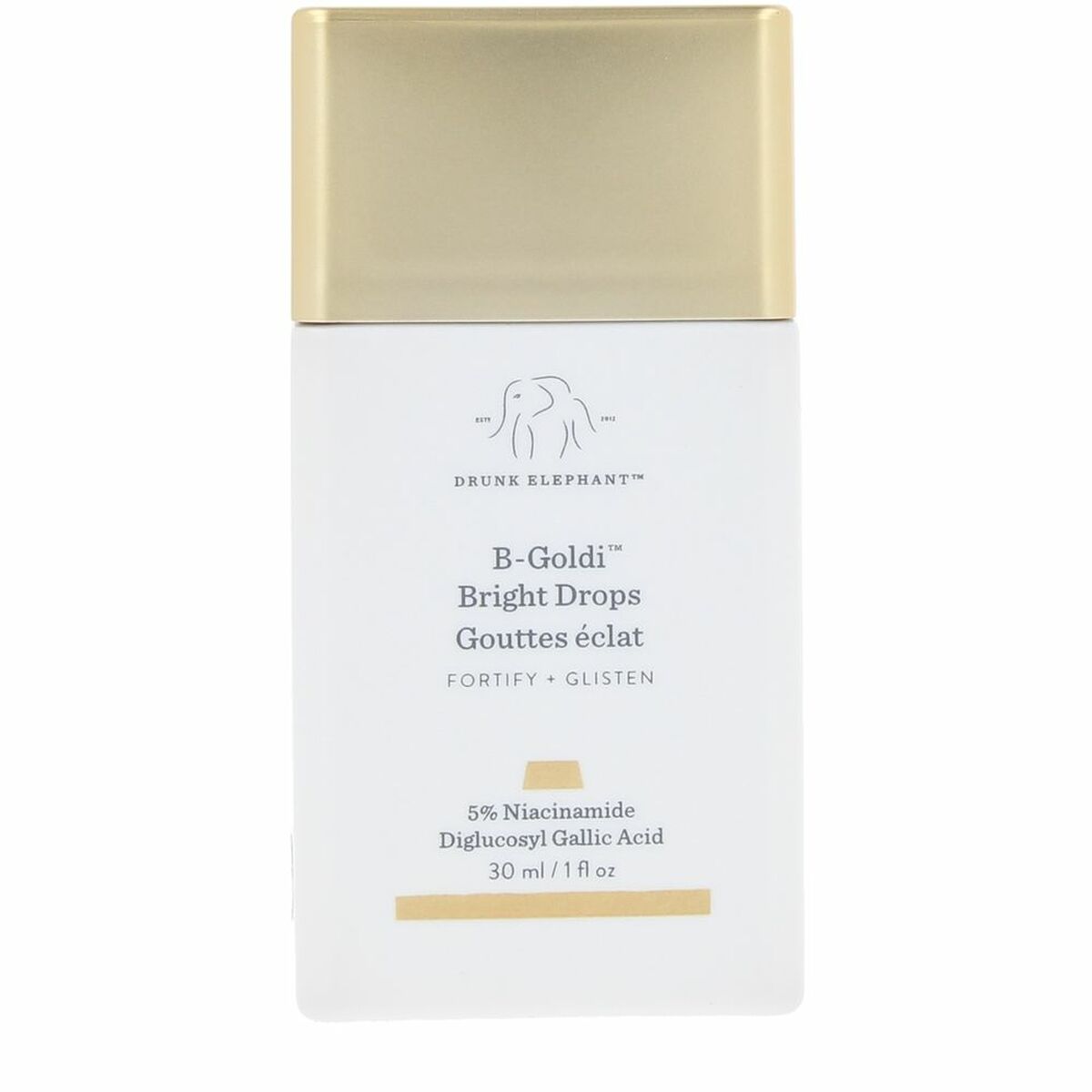 Highlighting Cream Drunk Elephant B-GOLDI BRIGHT DROPS 30 ml skincare packaging