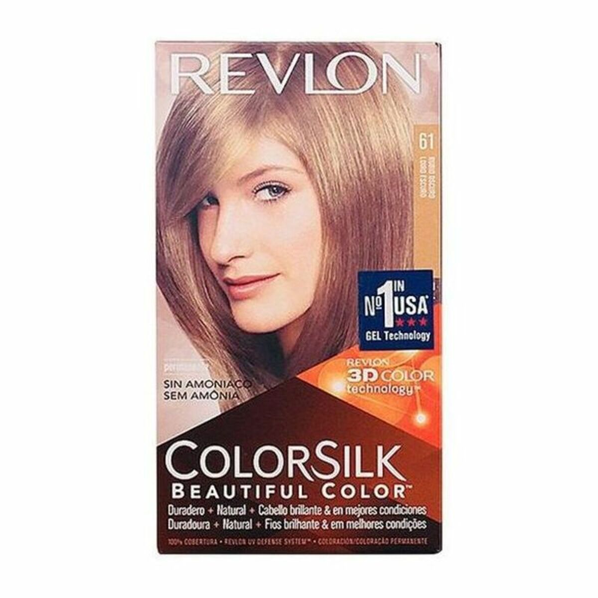 Dye No Ammonia Revlon 5753-61 Nº 61-Rubio Oscuro (1 Unit) for Women product packaging