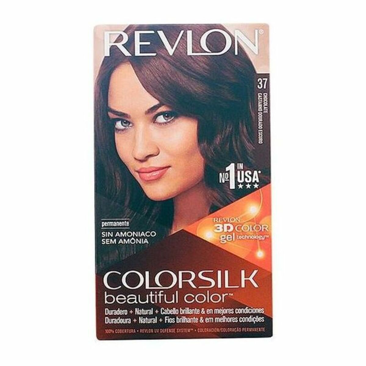 Dye No Ammonia Revlon Colorsilk Nº 37-Chocolate (1 Unit) for Women product packaging
