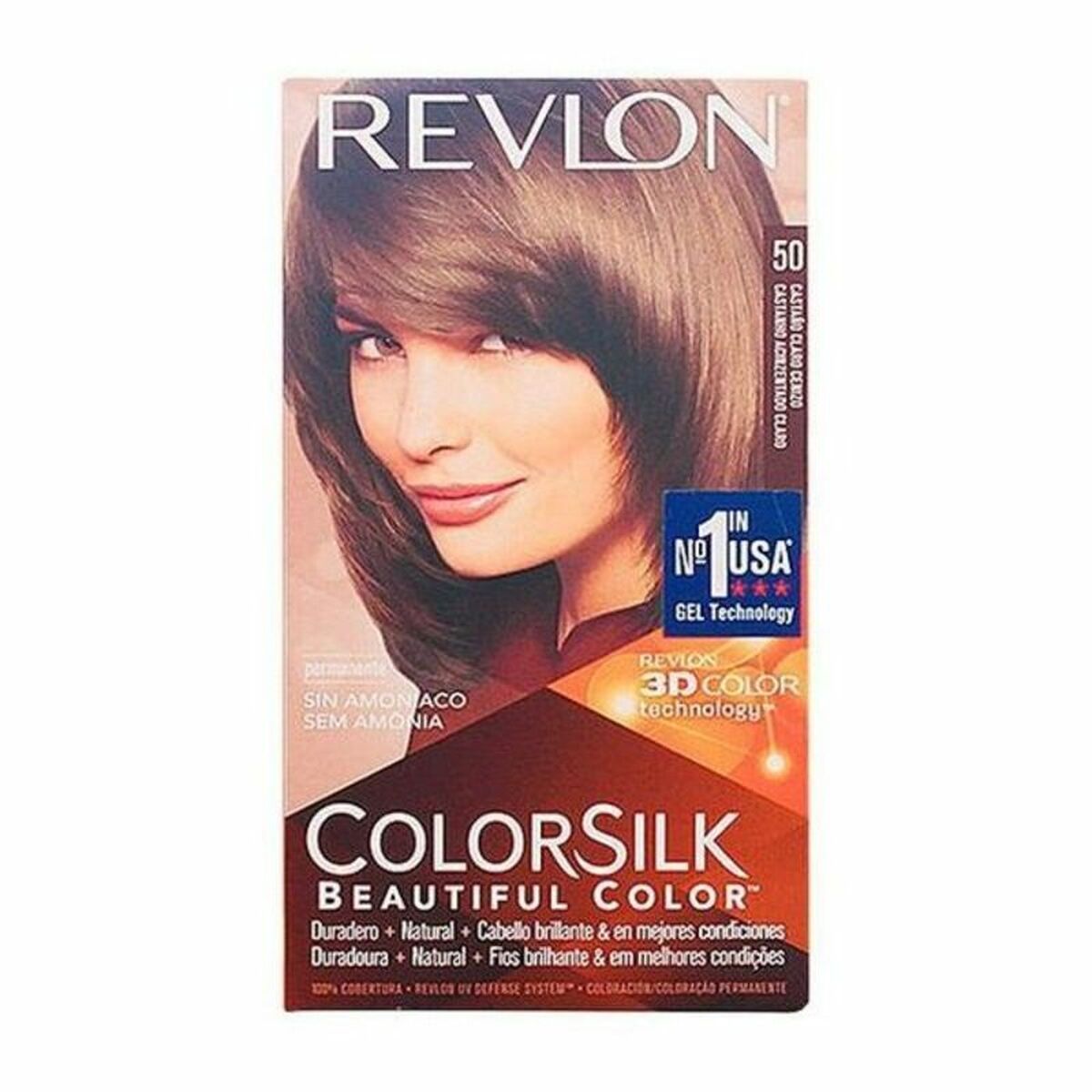 Dye No Ammonia Revlon 929- Light Ash Chestnut Nº 50-Castano Claro Cenizo (1 Unit) for Women product packaging
