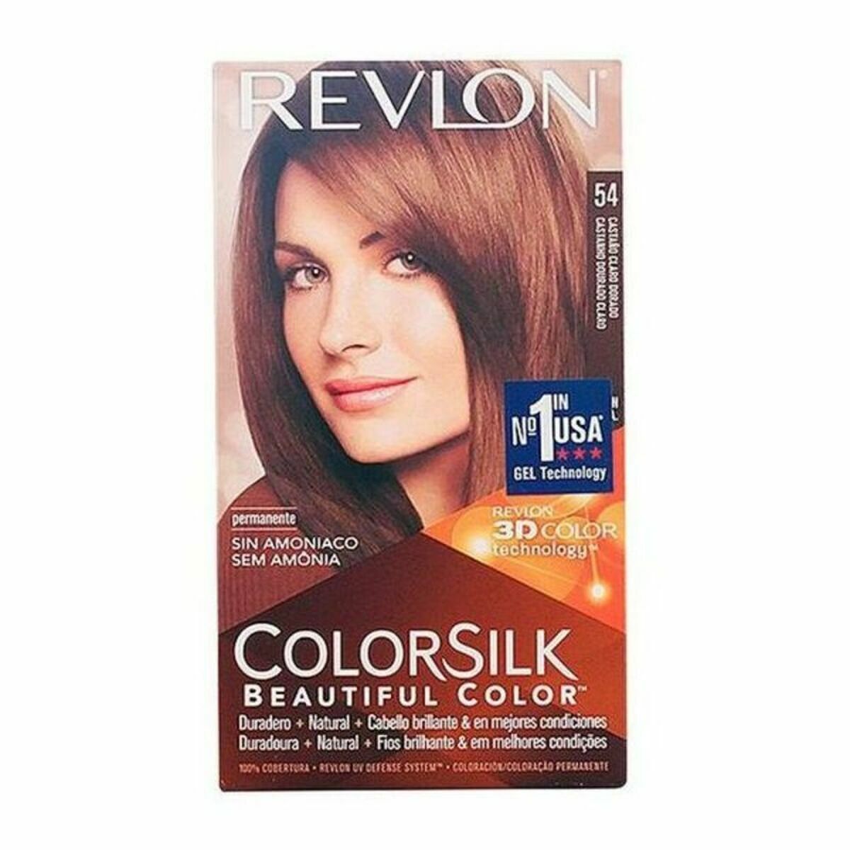 Dye No Ammonia Revlon PPAX1183540 Light Golden Brown Nº 54-Castano Claro Dorado (1 Unit) for Women product packaging