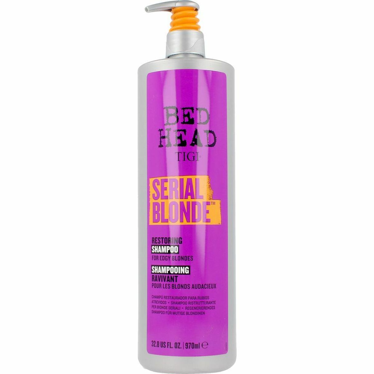 Shampoo Tigi Serial Blonde for Women shampoo bottle