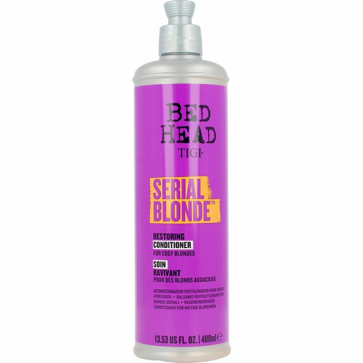 Repairing Conditioner Tigi Bed Head Serial Blonde Purple Toning Blonde Hair (400 ml) for Women conditioner bottle