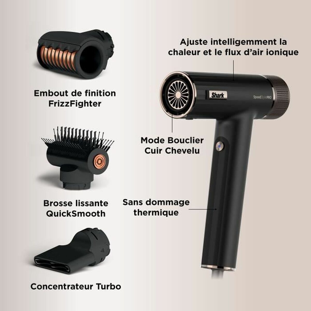 Hairdryer Shark Black product packaging