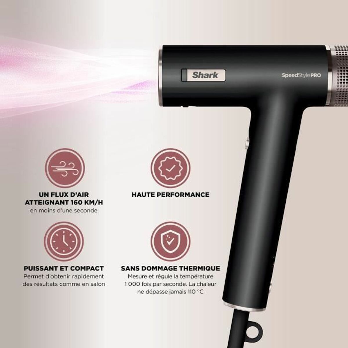 Hairdryer Shark Black product packaging