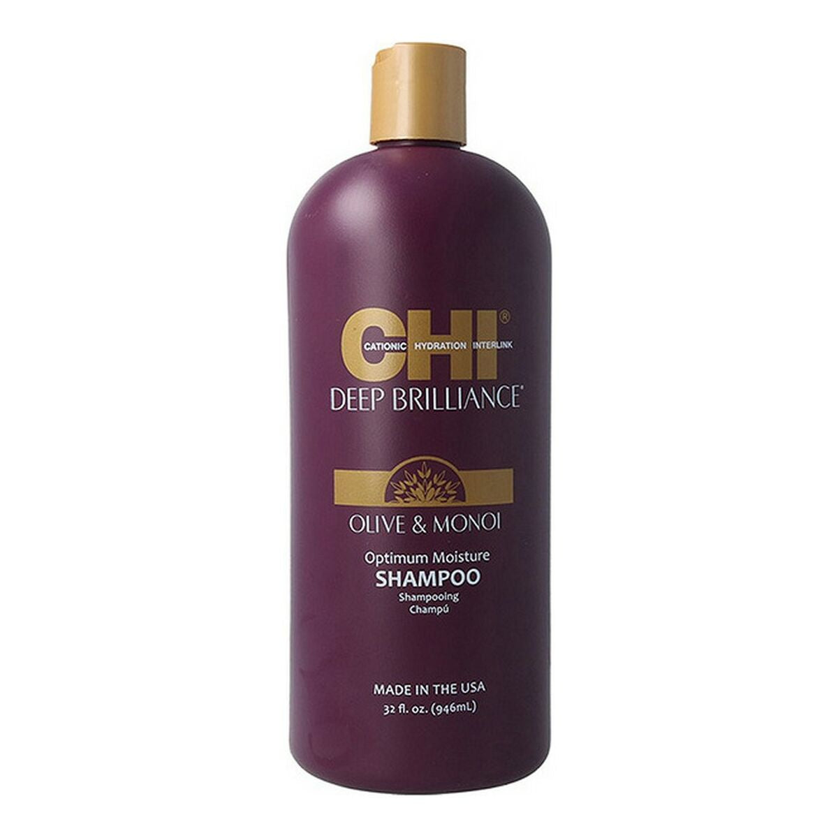 Shampoo Farouk Chi Deep Brilliance Olive Monoi 946 ml shampoo bottle