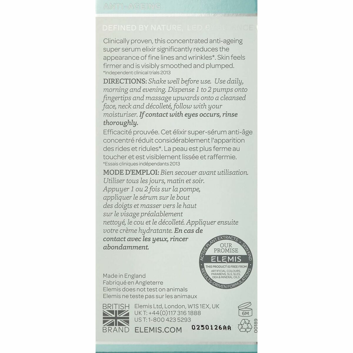 Day Cream Elemis PRO-COLLAGEN 15 ml for Women skincare packaging