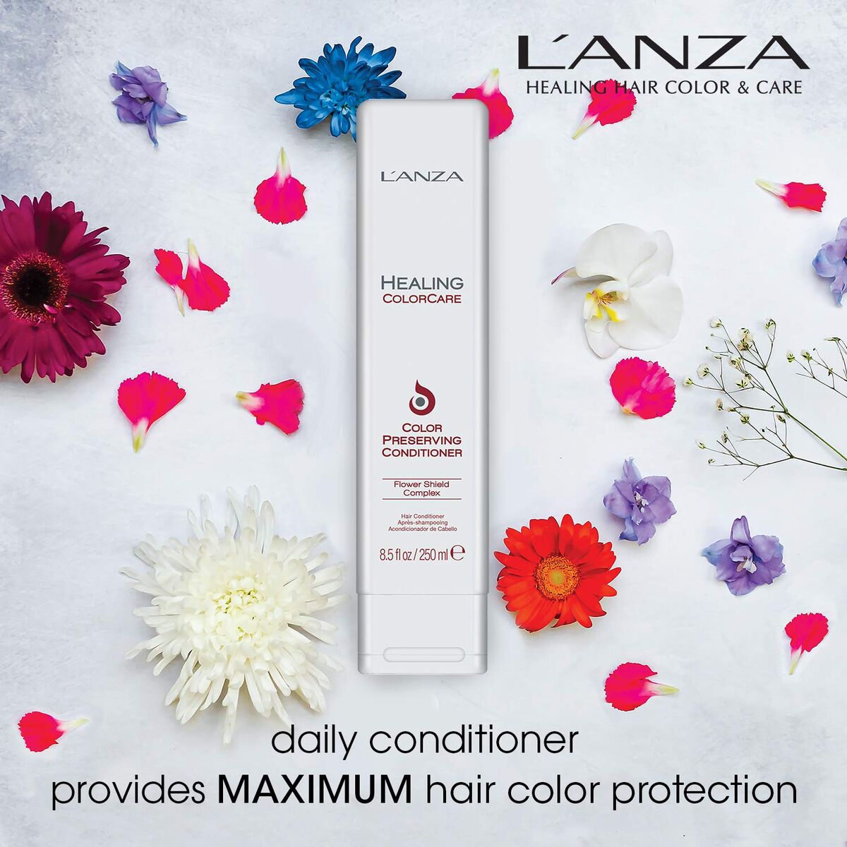 Conditioner L'ANZA Healing Colorcare Orange 250 ml for Women conditioner bottle