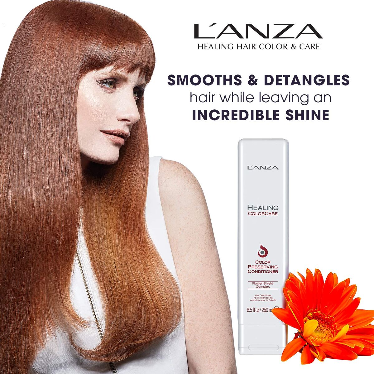 Conditioner L'ANZA Healing Colorcare Orange 250 ml for Women conditioner bottle