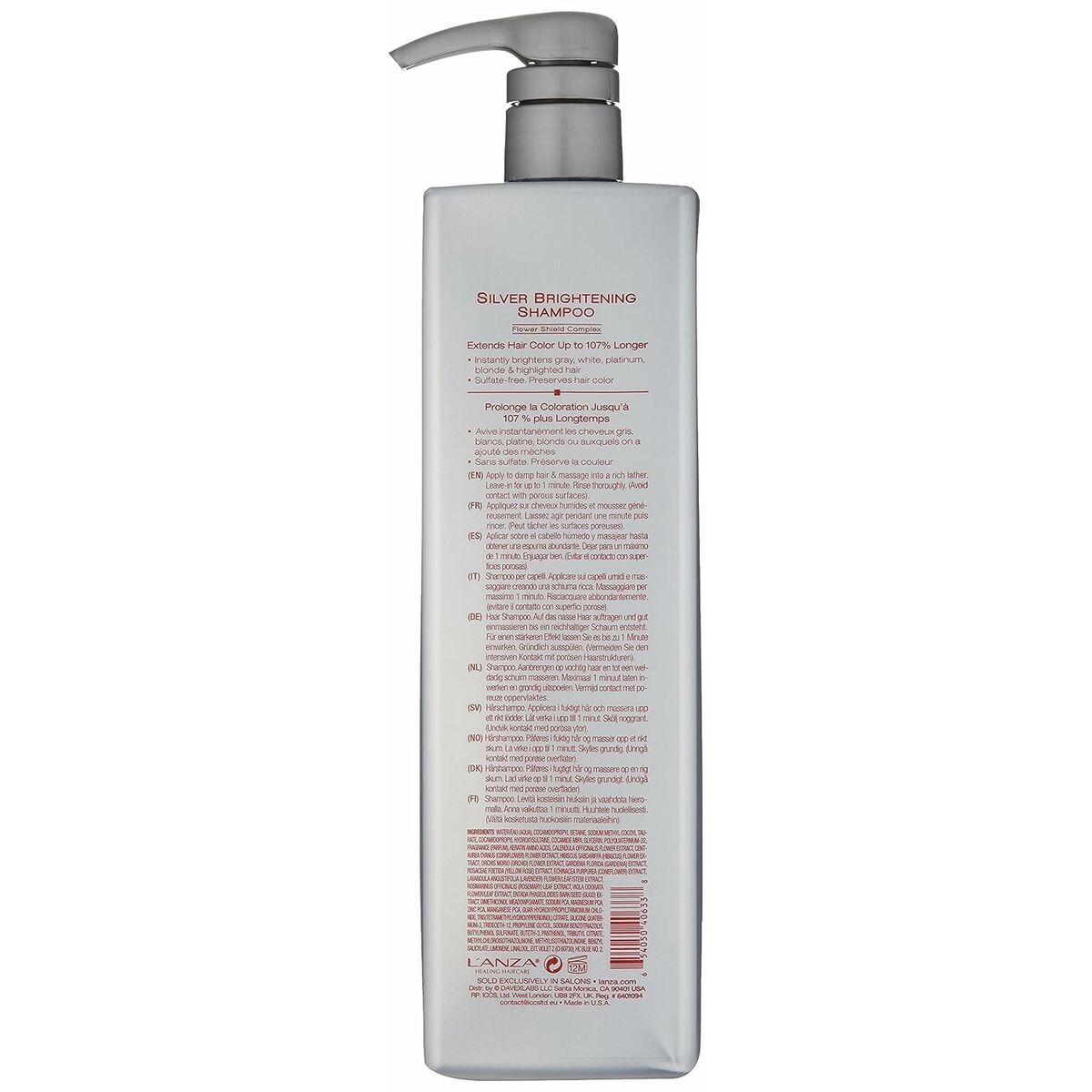 Shampoo L'ANZA Minu 1 L for Women shampoo bottle