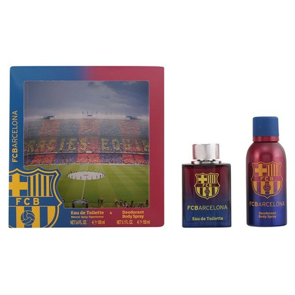 Men's Perfume Set F.C. Barcelona Sporting Brands 244.151 (2 pcs) 2 Pieces product packaging