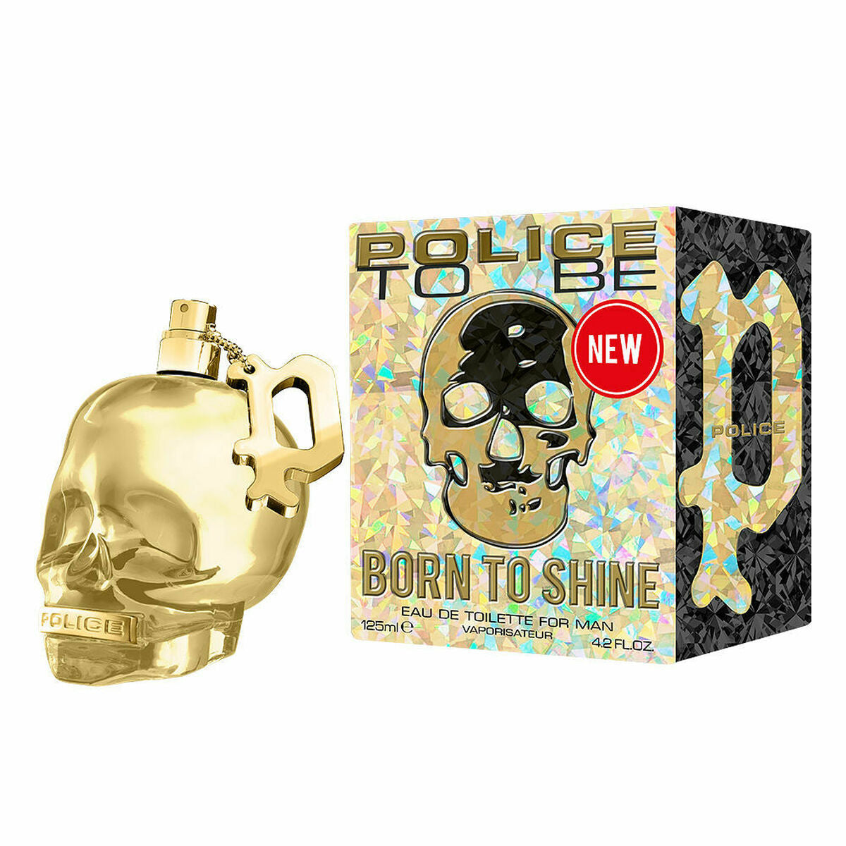 Men's Perfume Police To Be Born To Shine For Man EDT 125 ml for Men bottle
