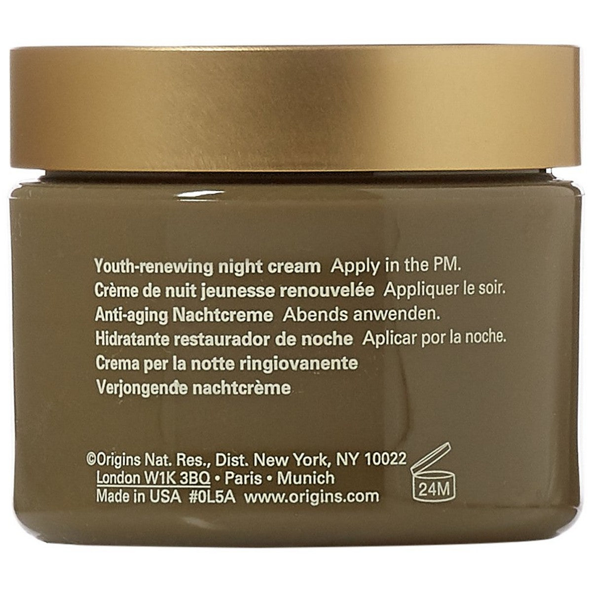 Night Cream Origins Plantscription 50 ml for Women skincare packaging