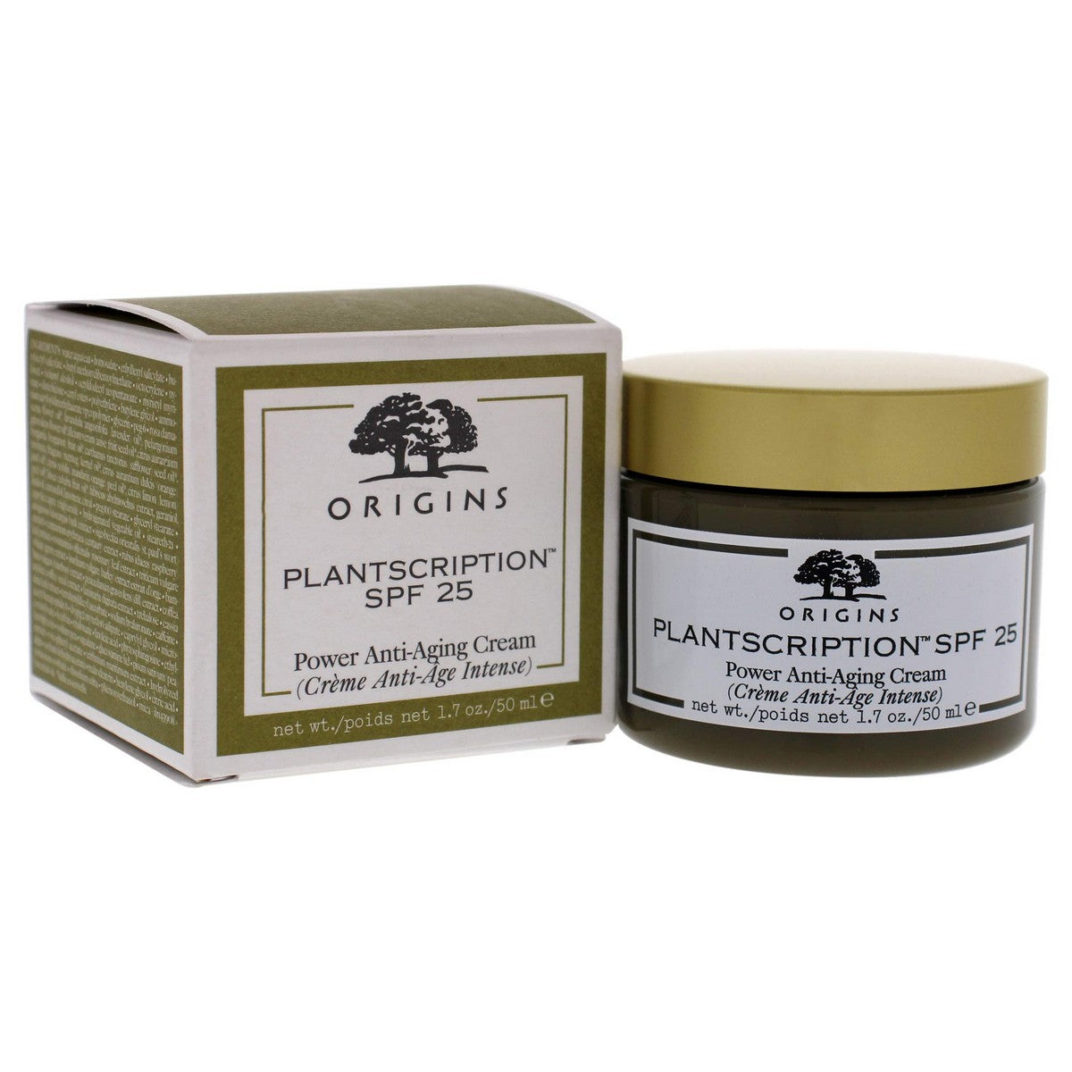 Anti-Ageing Cream Origins Plantscription Spf 25 50 ml for Women skincare packaging
