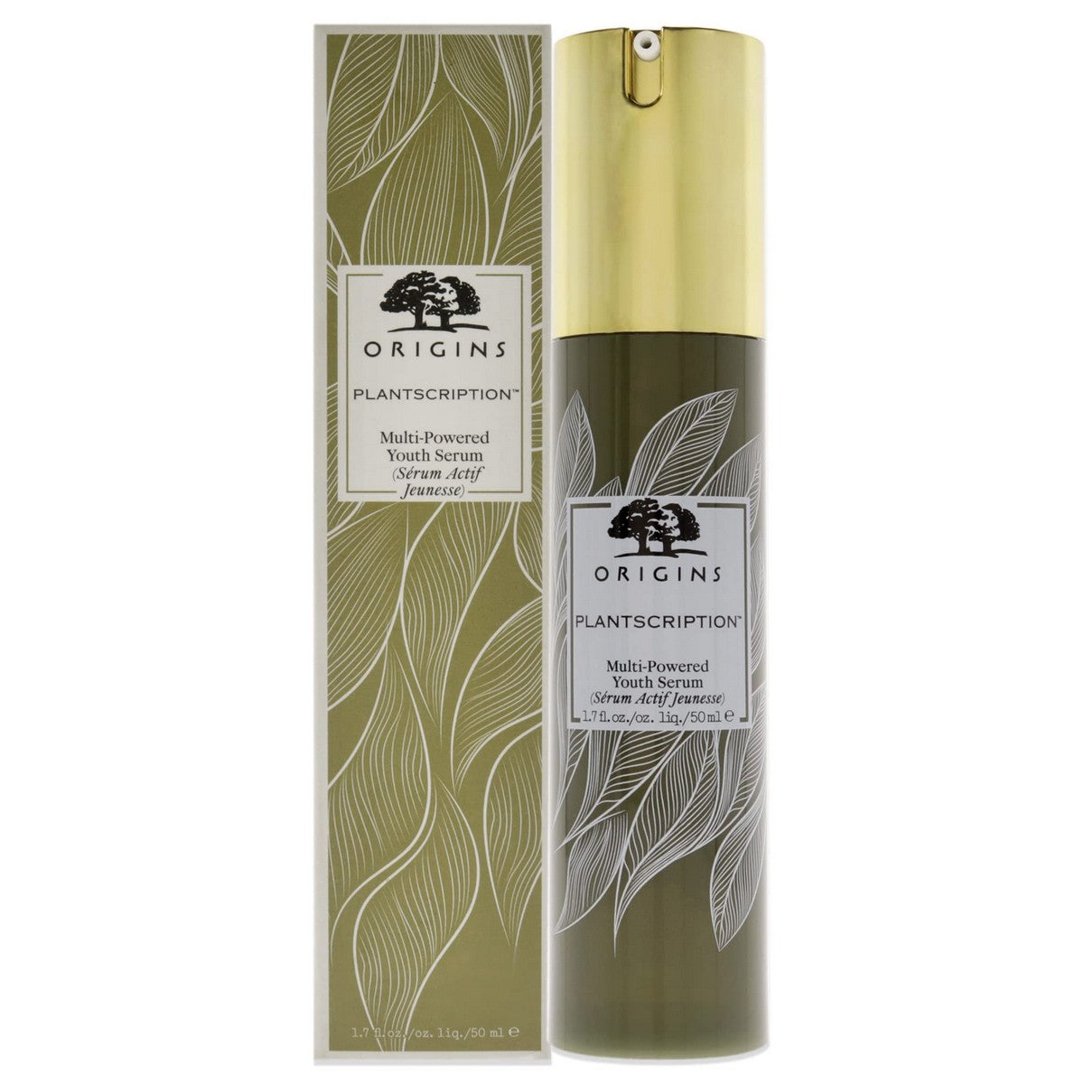 Facial Serum Origins Plantscription 50 ml serum bottle