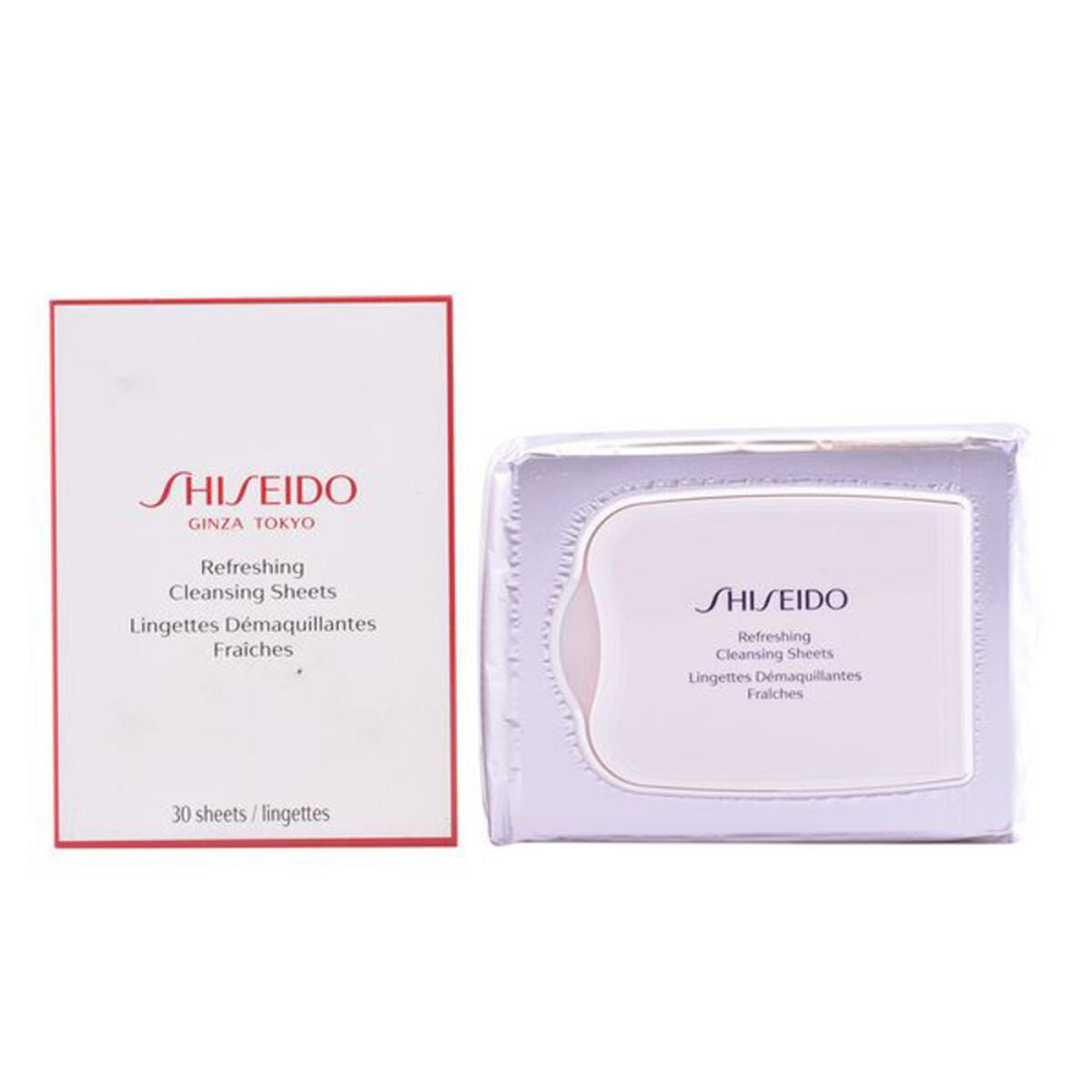 Make Up Remover Wipes The Essentials Shiseido product packaging