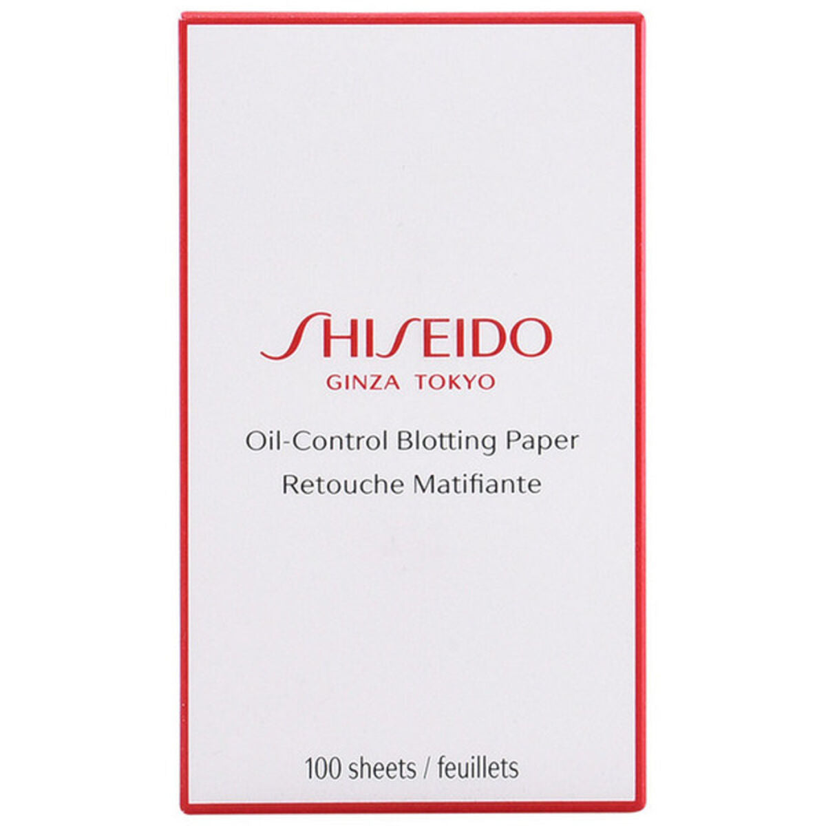 Sheets of Astringent Paper Shiseido The Essentials (100 Units) product packaging