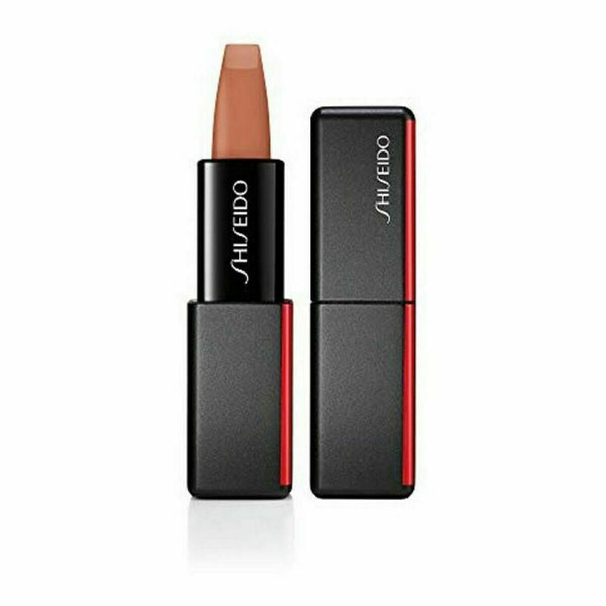 Lipstick Shiseido Smu Modernmatte Powder Lipstick 509 Flame Red Nº 509 4 g makeup packaging