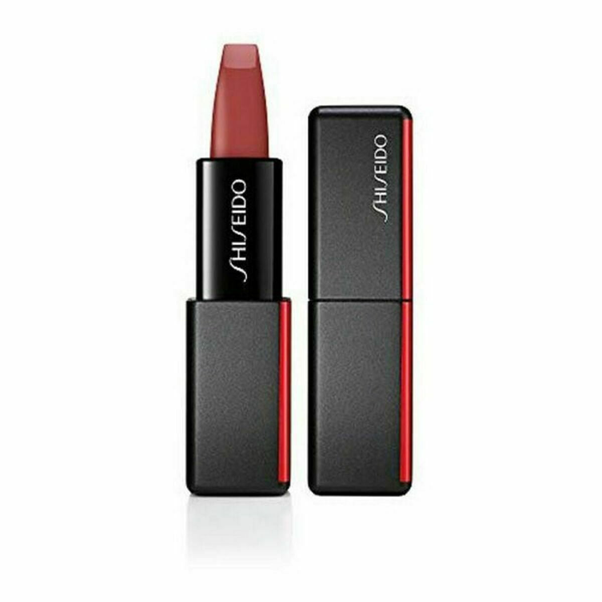 Lipstick Shiseido Smu Modernmatte Powder Lipstick 509 Flame Red Nº 509 4 g makeup packaging