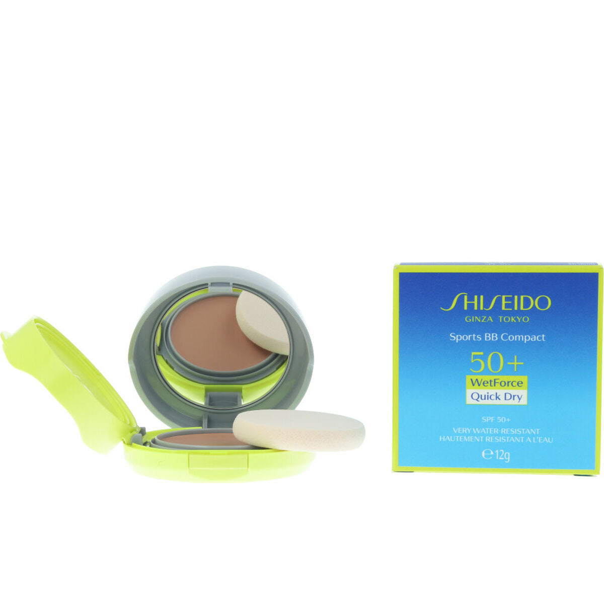 Make-up Effect Hydrating Cream Sun Care Sports BB Compact Shiseido SPF50+ Spf 50 12 g skincare packaging
