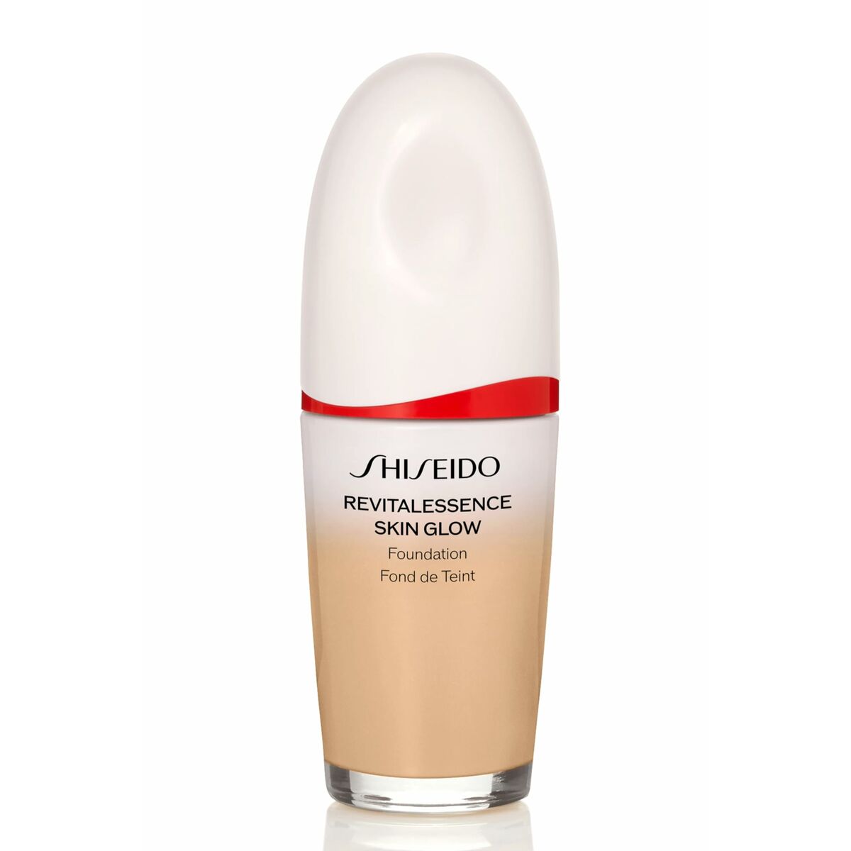 Liquid Make Up Base Shiseido Revitalessence Skin Glow Nº 330 30 ml product packaging