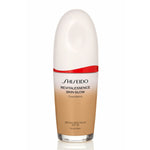 Liquid Make Up Base Shiseido Revitalessence Skin Glow Nº 350 30 ml product packaging