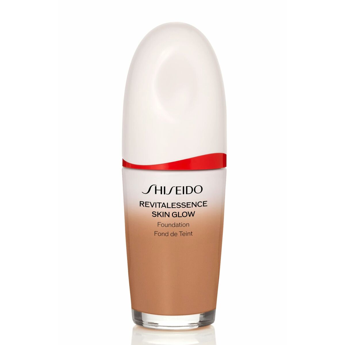 Liquid Make Up Base Shiseido Revitalessence Skin Glow Nº 410 30 ml product packaging