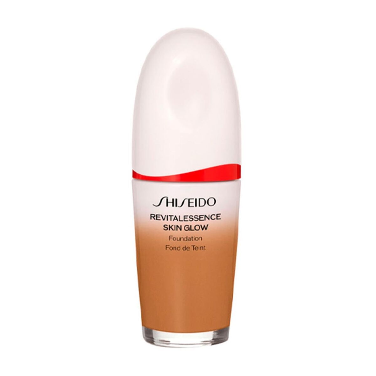 Liquid Make Up Base Shiseido Revitalessence Skin Glow Nº 420 30 ml product packaging