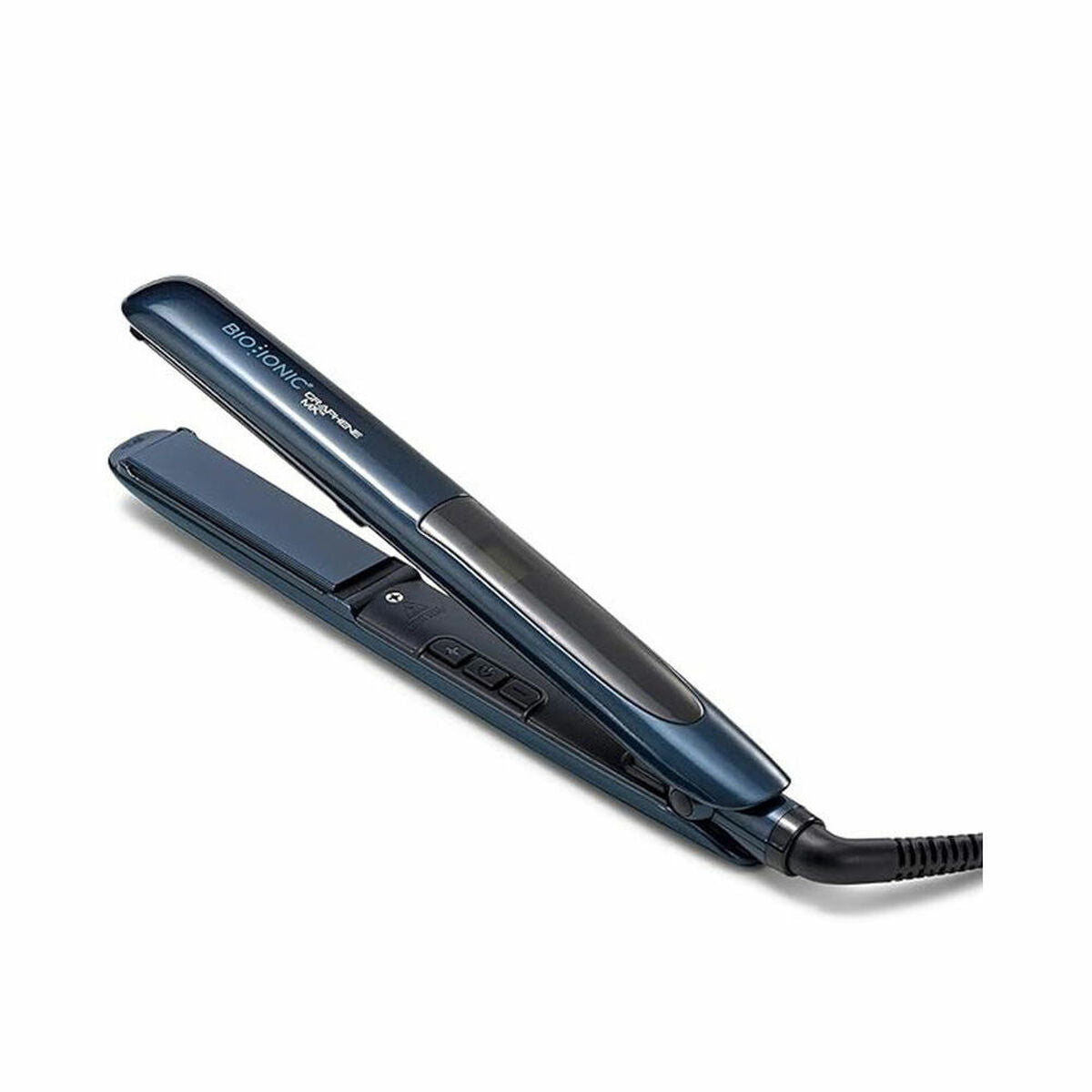 Hair Straightener Bio Ionic GRAPHENE MX pro styler Blue product packaging