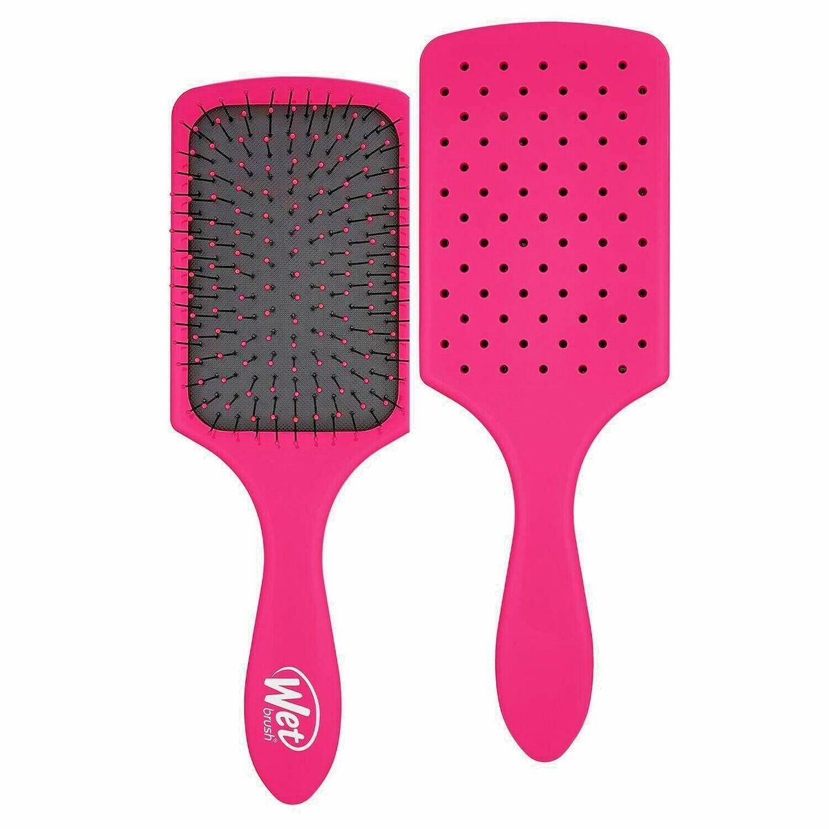 Detangling Hairbrush The Wet Brush Pink Rectangular product packaging