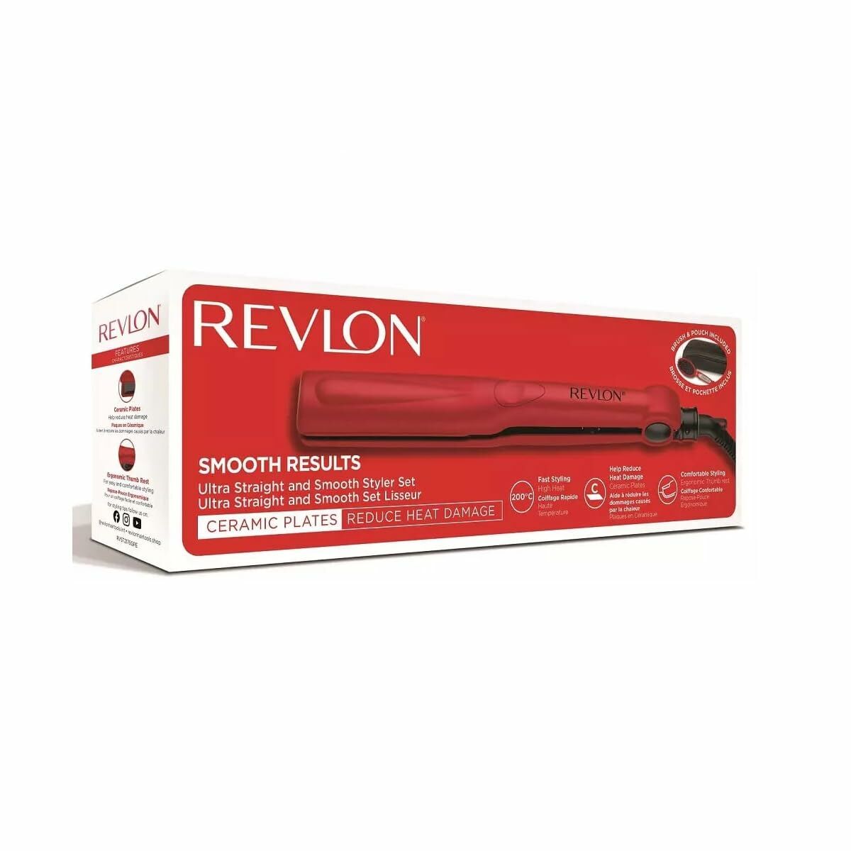 Hair Straightener Revlon RVST2176GPE product packaging