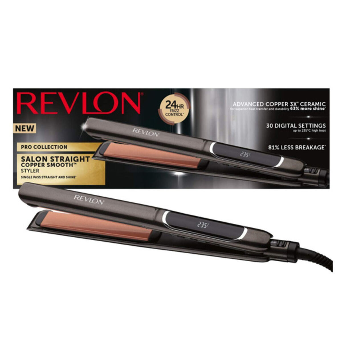 Hair Straightener Revlon RVST2175E product packaging