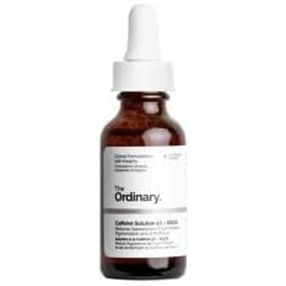 Cream for Eye Area The Ordinary CAFFEINE SOLUTIONS 5% + EGCG 30 ml skincare packaging