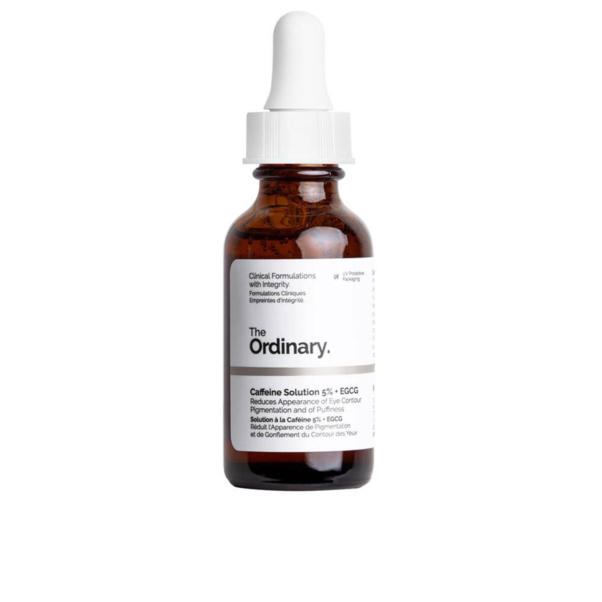 Cream for Eye Area The Ordinary CAFFEINE SOLUTIONS 5% + EGCG 30 ml skincare packaging