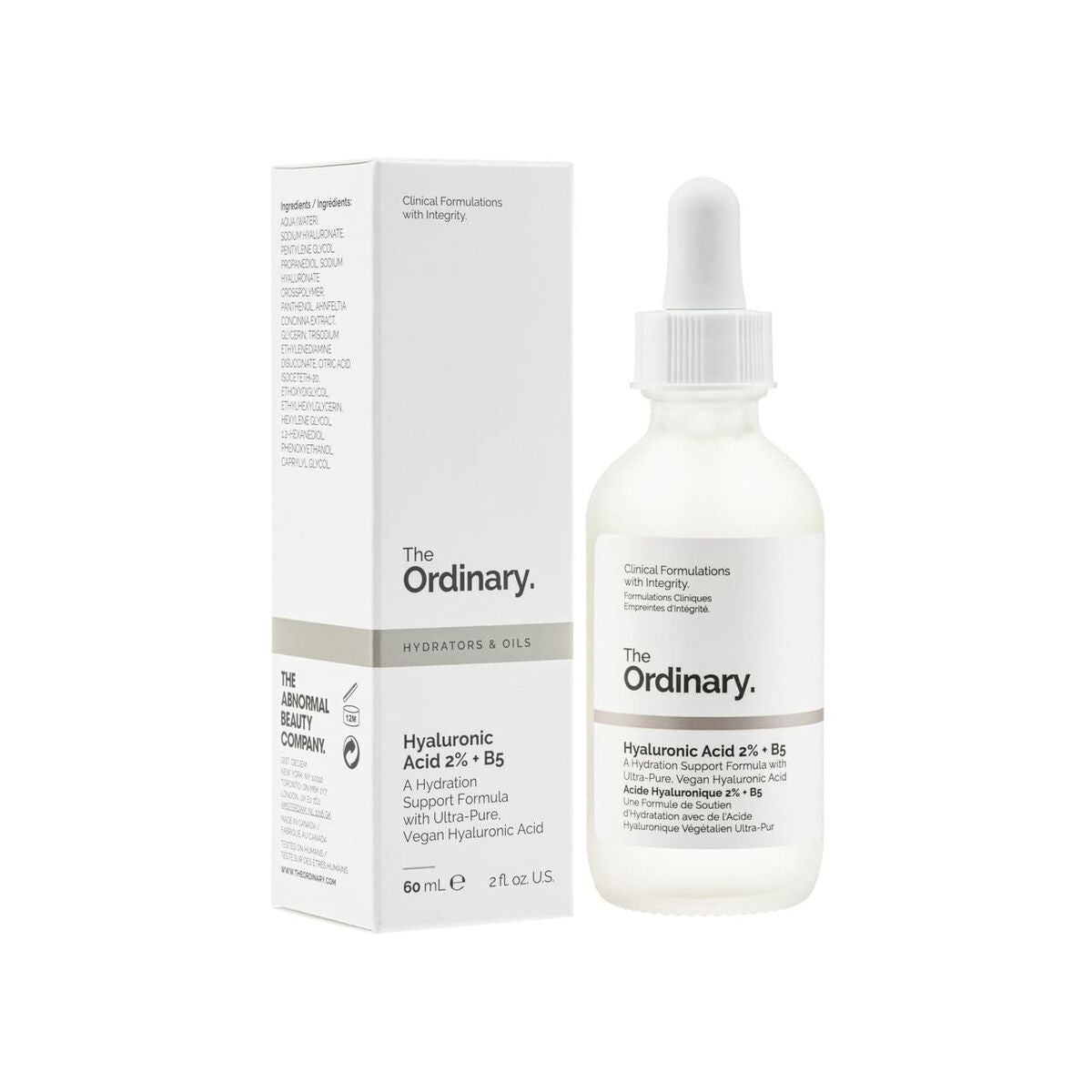 Facial Serum The Ordinary HYALURONIC ACID 2% + B5 60 ml serum bottle