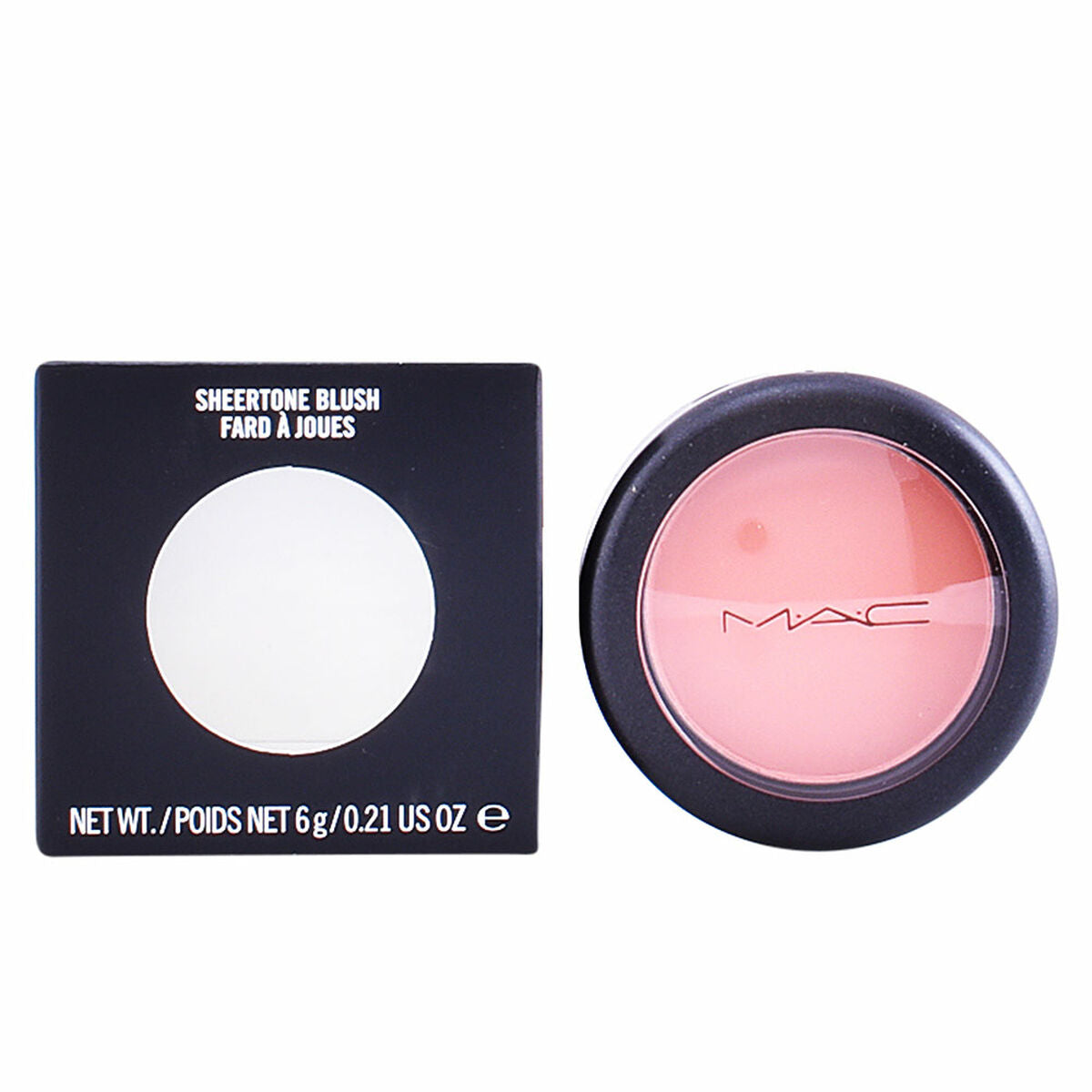 Blush Sheertone Mac 6 g makeup packaging