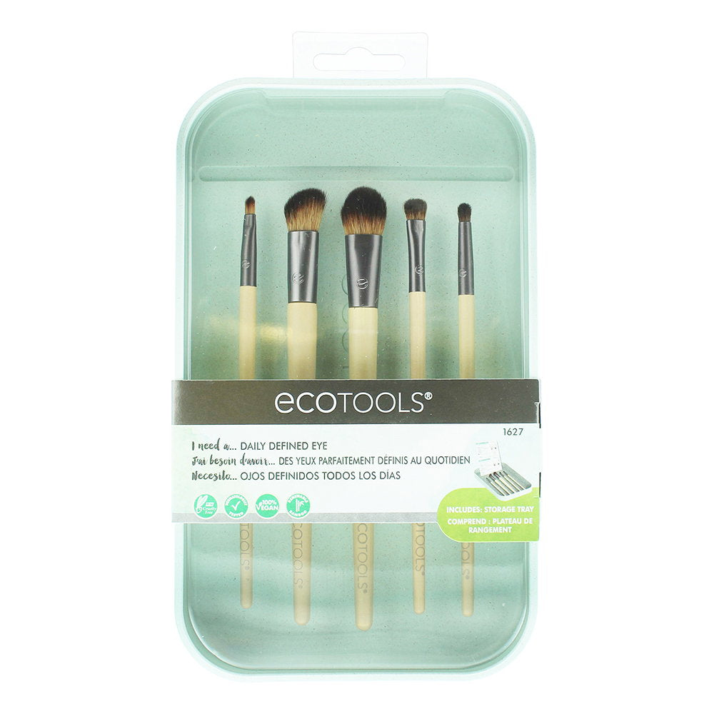 Set, EcoTools, Daily Defined, Eye Brush, 5 pcs