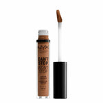 Liquid Corrector NYX Can't Stop Won't Stop Warm caramel 3,5 ml product packaging 3.5 ml
