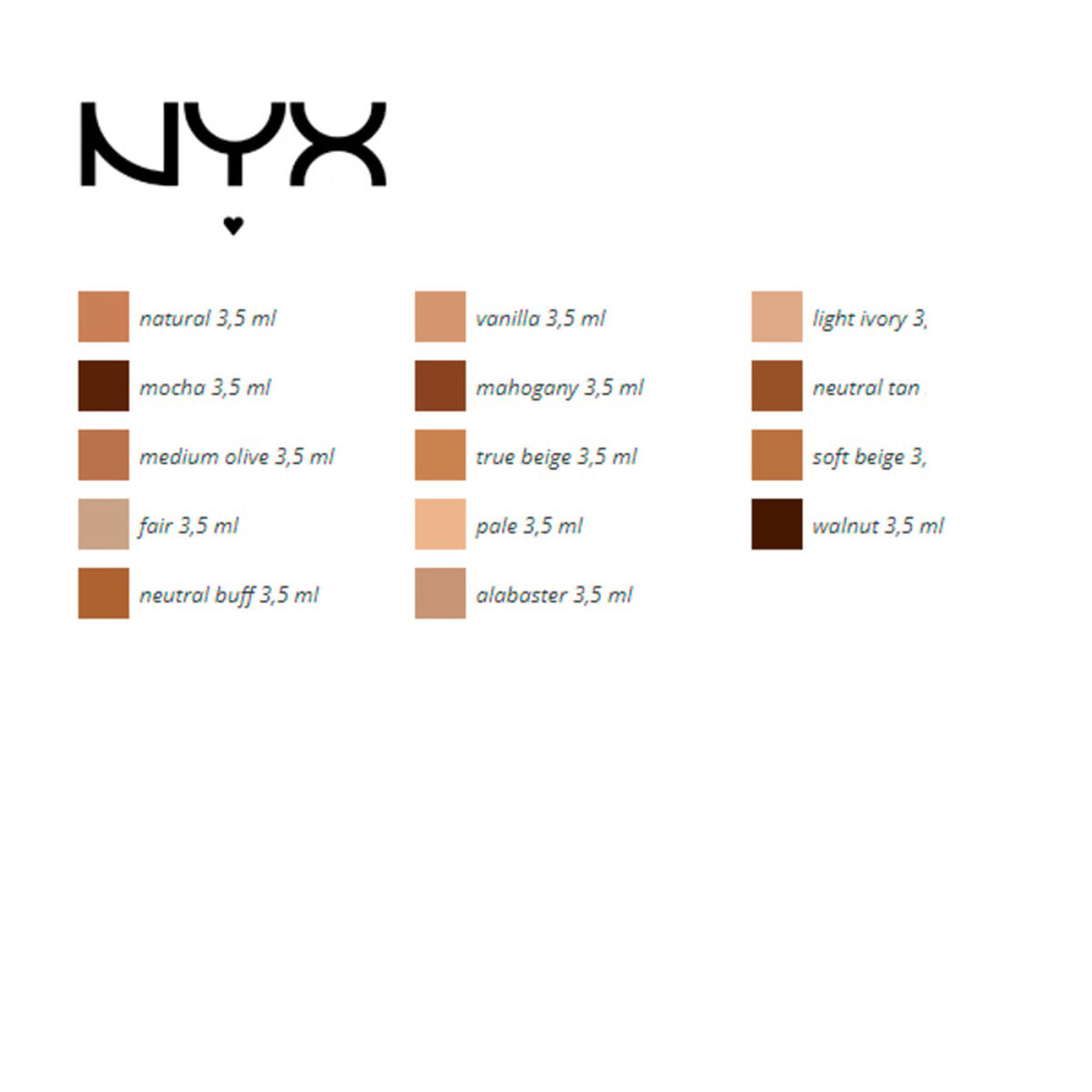 Facial Corrector Can't Stop Won't Stop NYX (3,5 ml) 3.5 ml product packaging