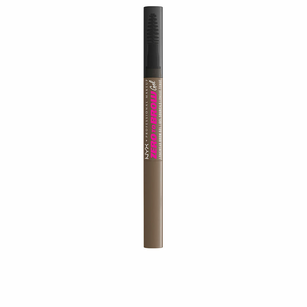Eyebrow Volumising Gel NYX Zero To Brow Nº 02 Ash brown 2 ml skincare packaging